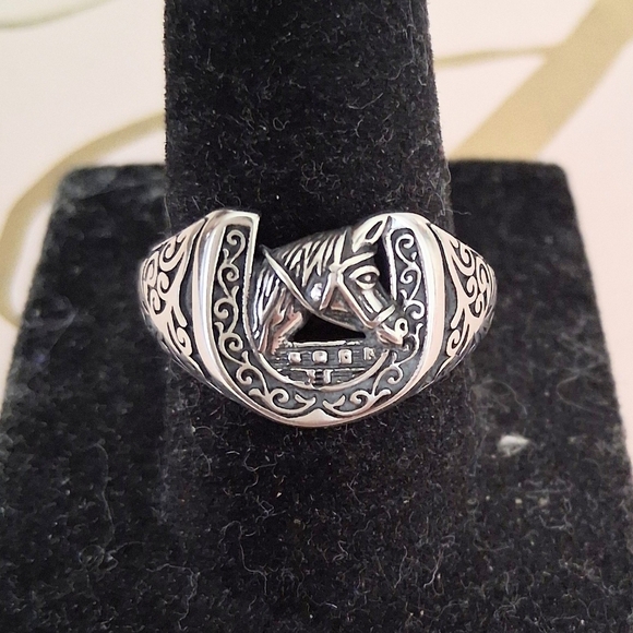 Jewelry - HORSESHOE RING 925 STERLING SILVER SIZE 7 3/4